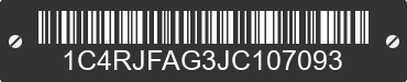 2018 JEEP Grand Cherokee 1C4RJFAG3JC107093 VIN decoded