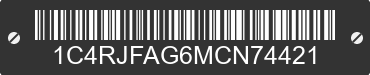 2021 JEEP Grand Cherokee 1C4RJFAG6MCN74421 VIN decoded