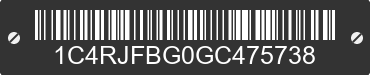 2016 JEEP Grand Cherokee 1C4RJFBG0GC475738 VIN decoded
