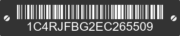 2014 JEEP Grand Cherokee 1C4RJFBG2EC265509 VIN decoded