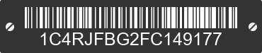 2015 JEEP Grand Cherokee 1C4RJFBG2FC149177 VIN decoded