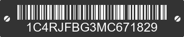 2021 JEEP Grand Cherokee 1C4RJFBG3MC671829 VIN decoded