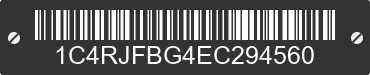 2014 JEEP Grand Cherokee 1C4RJFBG4EC294560 VIN decoded