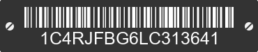 2020 JEEP Grand Cherokee 1C4RJFBG6LC313641 VIN decoded