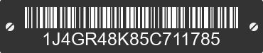 2005 JEEP Grand Cherokee 1J4GR48K85C711785 VIN decoded