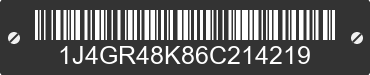 2006 JEEP Grand Cherokee 1J4GR48K86C214219 VIN decoded