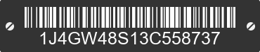 2003 JEEP Grand Cherokee 1J4GW48S13C558737 VIN decoded