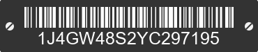 2000 JEEP Grand Cherokee 1J4GW48S2YC297195 VIN decoded