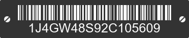 2002 JEEP Grand Cherokee 1J4GW48S92C105609 VIN decoded