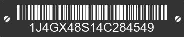 2004 JEEP Grand Cherokee 1J4GX48S14C284549 VIN decoded