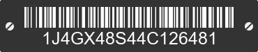 2004 JEEP Grand Cherokee 1J4GX48S44C126481 VIN decoded