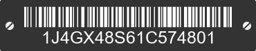 2001 JEEP Grand Cherokee 1J4GX48S61C574801 VIN decoded