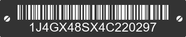 2004 JEEP Grand Cherokee 1J4GX48SX4C220297 VIN decoded