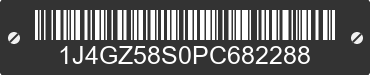 1993 JEEP Grand Cherokee 1J4GZ58S0PC682288 VIN decoded