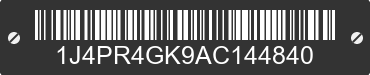 2010 JEEP Grand Cherokee 1J4PR4GK9AC144840 VIN decoded