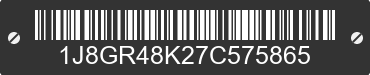 2007 JEEP Grand Cherokee 1J8GR48K27C575865 VIN decoded