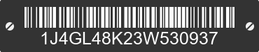 2003 JEEP Liberty 1J4GL48K23W530937 VIN decoded
