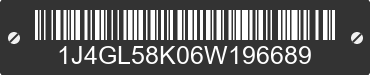 2006 JEEP Liberty 1J4GL58K06W196689 VIN decoded