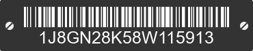 2008 JEEP Liberty 1J8GN28K58W115913 VIN decoded