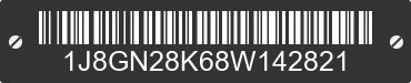 2008 JEEP Liberty 1J8GN28K68W142821 VIN decoded