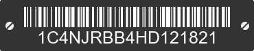 2017 JEEP Patriot 1C4NJRBB4HD121821 VIN decoded