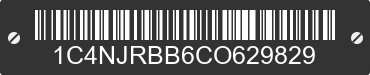 2012 JEEP Patriot 1C4NJRBB6CO629829 VIN decoded
