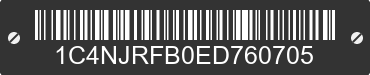 2014 JEEP Patriot 1C4NJRFB0ED760705 VIN decoded