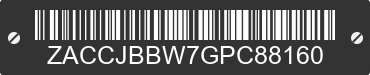 2016 JEEP Renegade ZACCJBBW7GPC88160 VIN decoded
