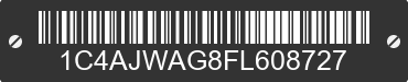 2015 JEEP Wrangler 1C4AJWAG8FL608727 VIN decoded