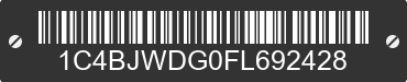 2015 JEEP Wrangler 1C4BJWDG0FL692428 VIN decoded