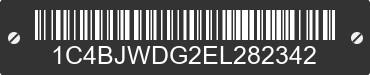 2014 JEEP Wrangler 1C4BJWDG2EL282342 VIN decoded