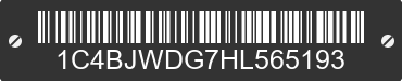 2017 JEEP Wrangler 1C4BJWDG7HL565193 VIN decoded
