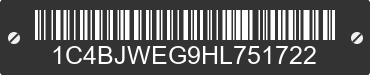 2017 JEEP Wrangler 1C4BJWEG9HL751722 VIN decoded