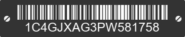 2023 JEEP Wrangler 1C4GJXAG3PW581758 VIN decoded