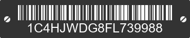 2015 JEEP Wrangler 1C4HJWDG8FL739988 VIN decoded