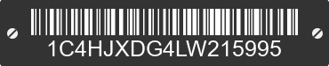 2020 JEEP Wrangler 1C4HJXDG4LW215995 VIN decoded