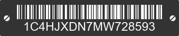 2021 JEEP Wrangler 1C4HJXDN7MW728593 VIN decoded