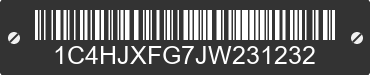 2018 JEEP Wrangler 1C4HJXFG7JW231232 VIN decoded