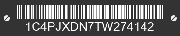 2026 JEEP Wrangler 1C4PJXDN7TW274142 VIN decoded