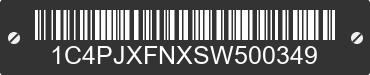 2025 JEEP Wrangler 1C4PJXFNXSW500349 VIN decoded
