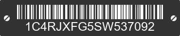 2025 JEEP Wrangler 1C4RJXFG5SW537092 VIN decoded