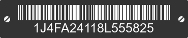2008 JEEP Wrangler 1J4FA24118L555825 VIN decoded