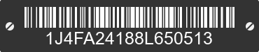 2008 JEEP Wrangler 1J4FA24188L650513 VIN decoded