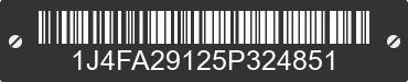 2005 JEEP Wrangler 1J4FA29125P324851 VIN decoded