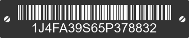 2005 JEEP Wrangler 1J4FA39S65P378832 VIN decoded