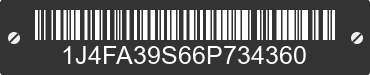 2006 JEEP Wrangler 1J4FA39S66P734360 VIN decoded