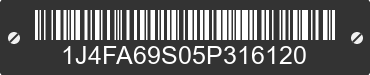 2005 JEEP Wrangler 1J4FA69S05P316120 VIN decoded