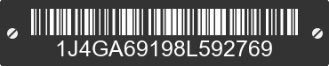 2008 JEEP Wrangler 1J4GA69198L592769 VIN decoded