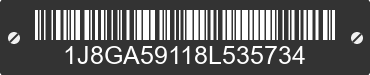 2008 JEEP Wrangler 1J8GA59118L535734 VIN decoded