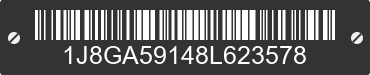 2008 JEEP Wrangler 1J8GA59148L623578 VIN decoded